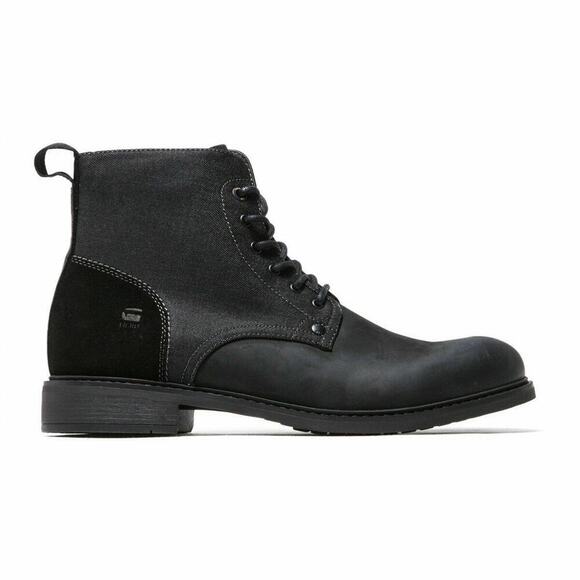 G-Star Warth Mid Men's Leather Denim Lace Up Boots Men's Fashion Boots Size 13
